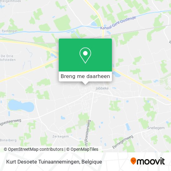 Kurt Desoete Tuinaannemingen kaart
