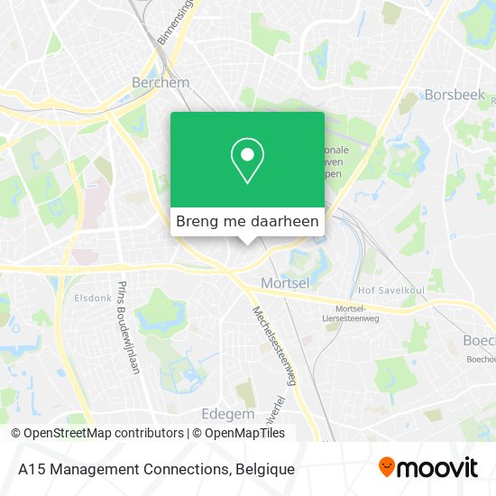 A15 Management Connections kaart