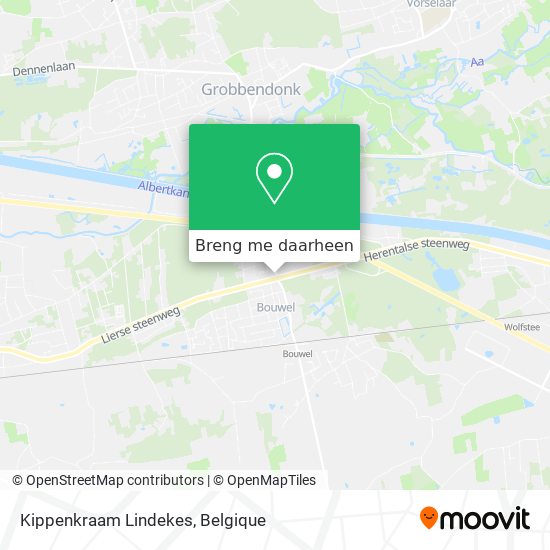 Kippenkraam Lindekes kaart