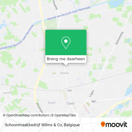 Schoonmaakbedrijf Wilms & Co kaart