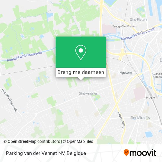 Parking van der Vennet NV kaart