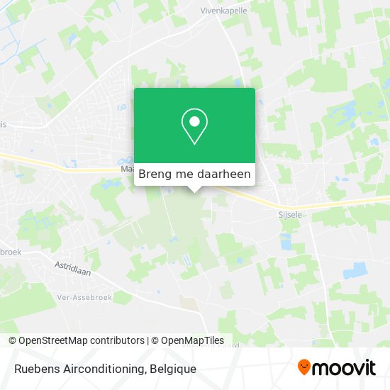 Ruebens Airconditioning kaart
