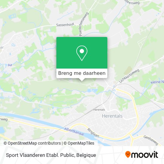 Sport Vlaanderen Etabl. Public kaart