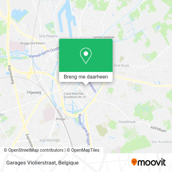 Garages Violierstraat kaart