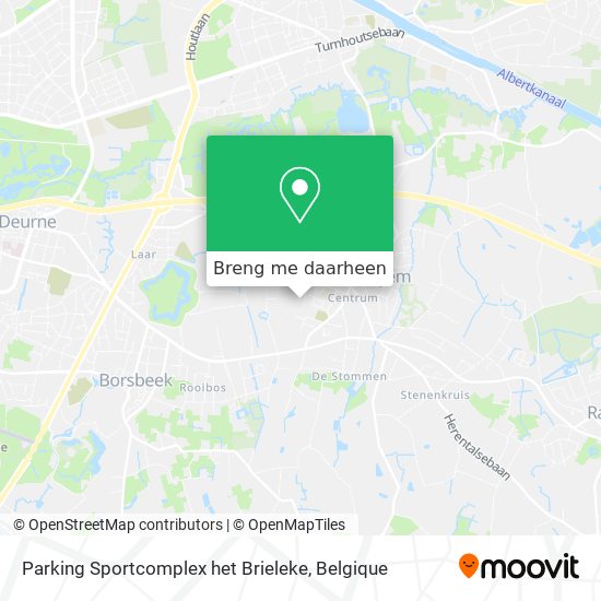 Parking Sportcomplex het Brieleke kaart