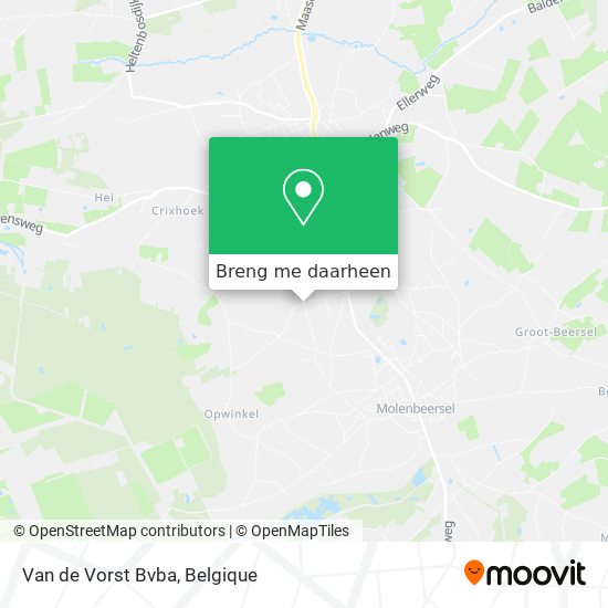 Van de Vorst Bvba kaart