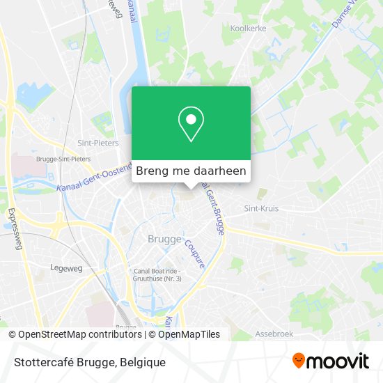 Stottercafé Brugge kaart