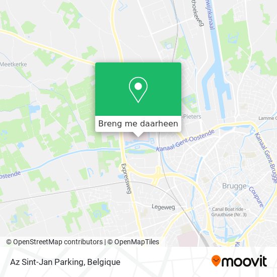 Az Sint-Jan Parking kaart