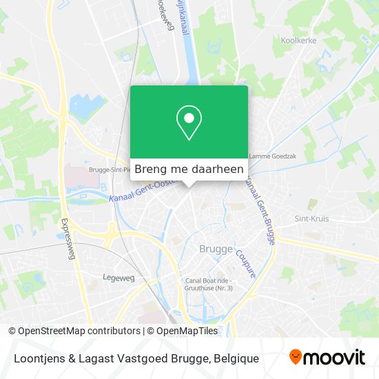 Loontjens & Lagast Vastgoed Brugge kaart