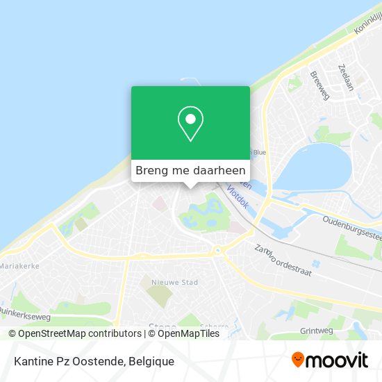 Kantine Pz Oostende kaart