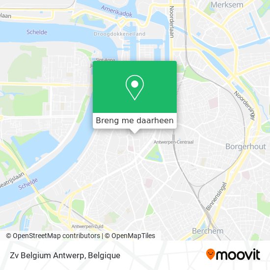Zv Belgium Antwerp kaart