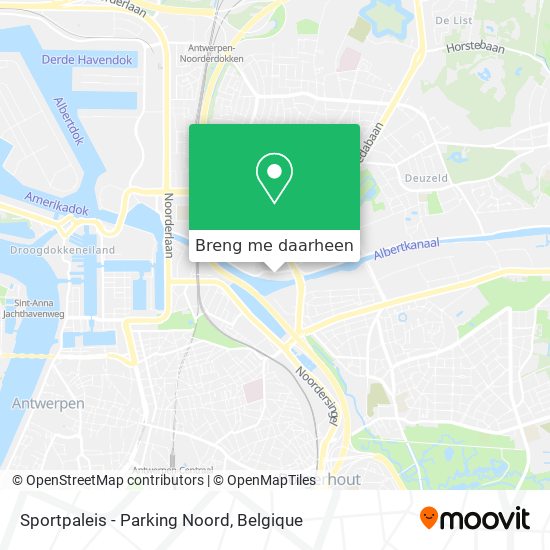 Sportpaleis - Parking Noord kaart