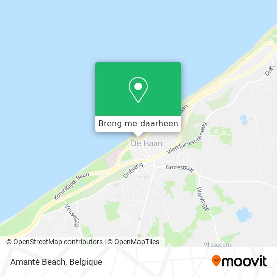Amanté Beach kaart
