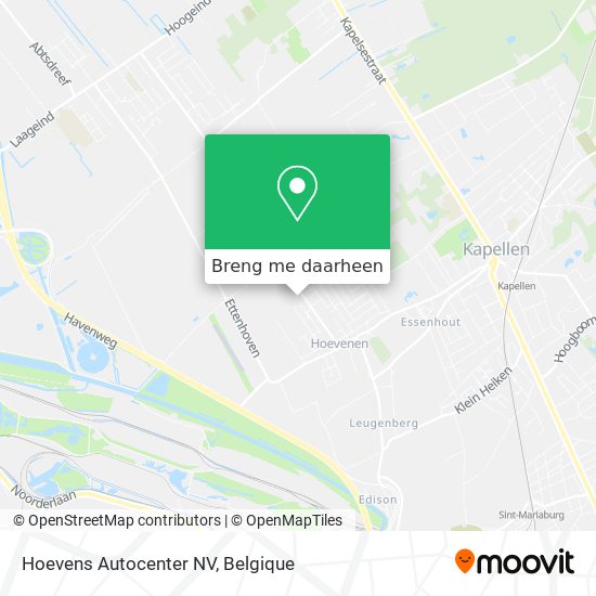 Hoevens Autocenter NV kaart