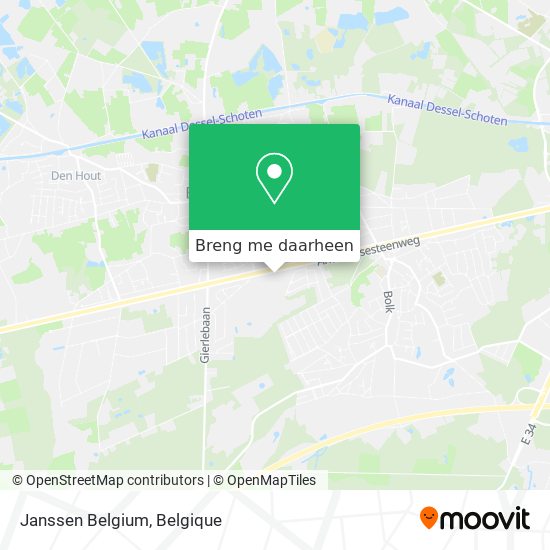 Janssen Belgium kaart