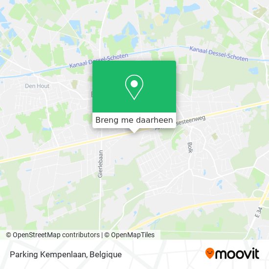 Parking Kempenlaan kaart