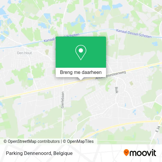 Parking Dennenoord kaart