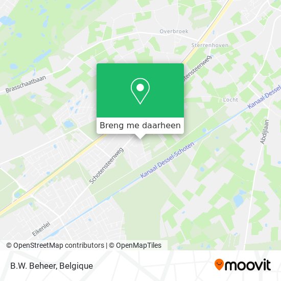 B.W. Beheer kaart