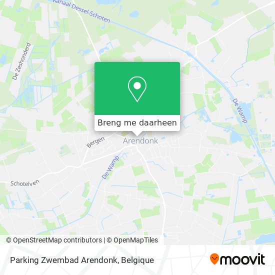 Parking Zwembad Arendonk kaart