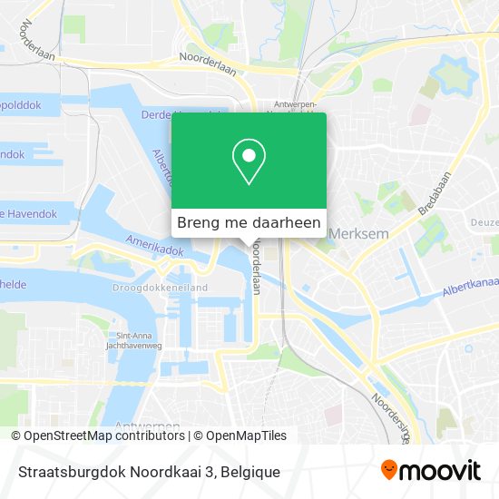 Straatsburgdok Noordkaai 3 kaart