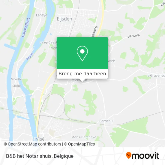 B&B het Notarishuis kaart