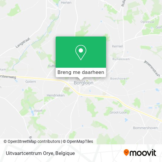 Uitvaartcentrum Orye kaart