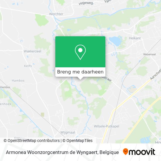 Armonea Woonzorgcentrum de Wyngaert kaart