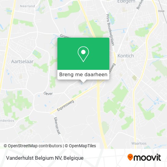 Vanderhulst Belgium NV kaart