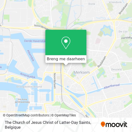 The Church of Jesus Christ of Latter-Day Saints kaart