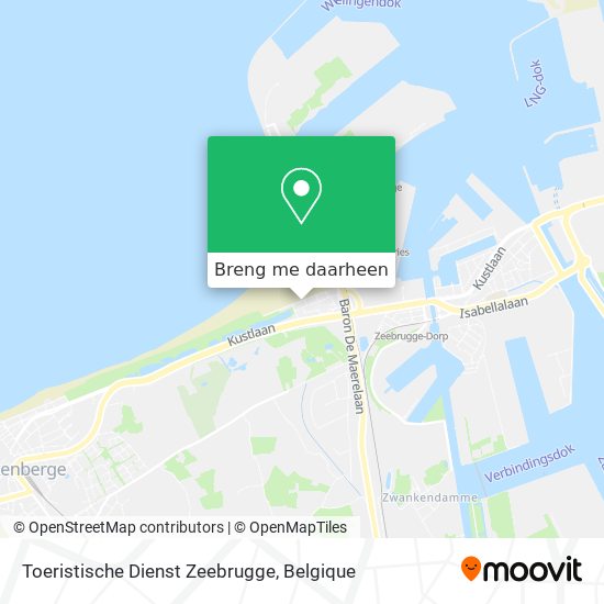 Toeristische Dienst Zeebrugge kaart