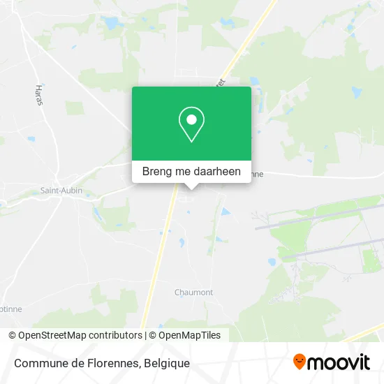 Commune de Florennes kaart