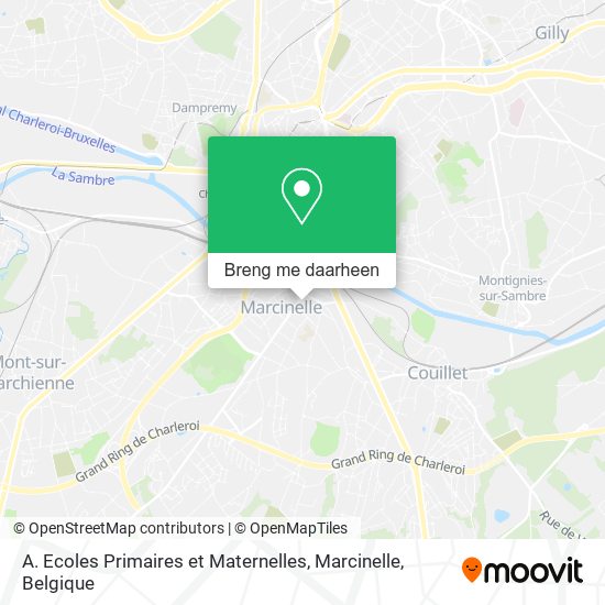 A. Ecoles Primaires et Maternelles, Marcinelle kaart