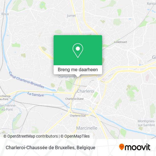 Charleroi-Chaussée de Bruxelles kaart