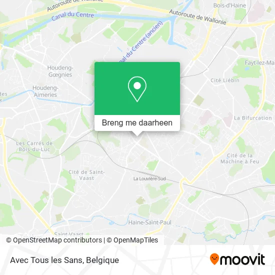 Avec Tous les Sans kaart
