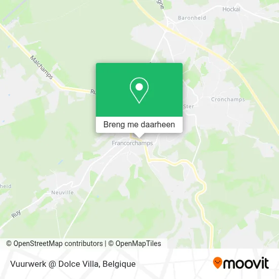 Vuurwerk @ Dolce Villa kaart