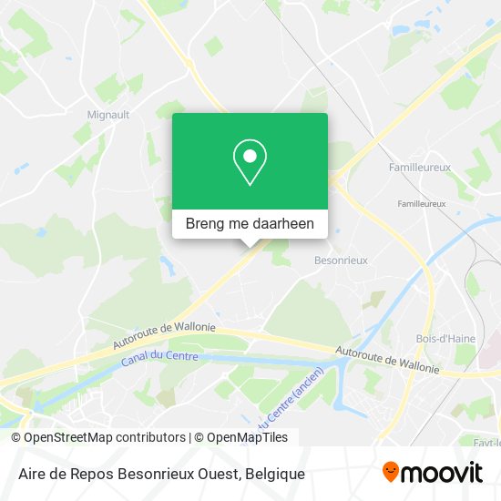 Aire de Repos Besonrieux Ouest kaart