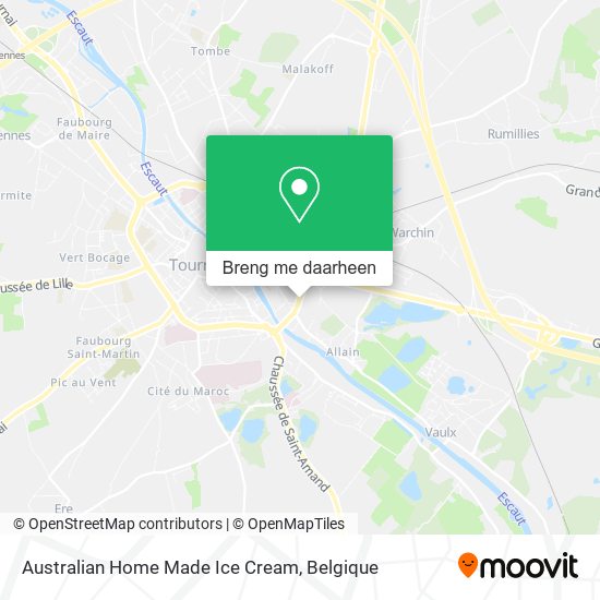 Australian Home Made Ice Cream kaart