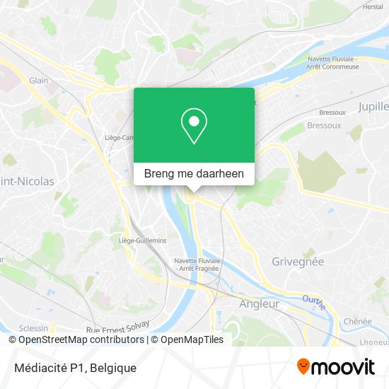 Médiacité P1 kaart