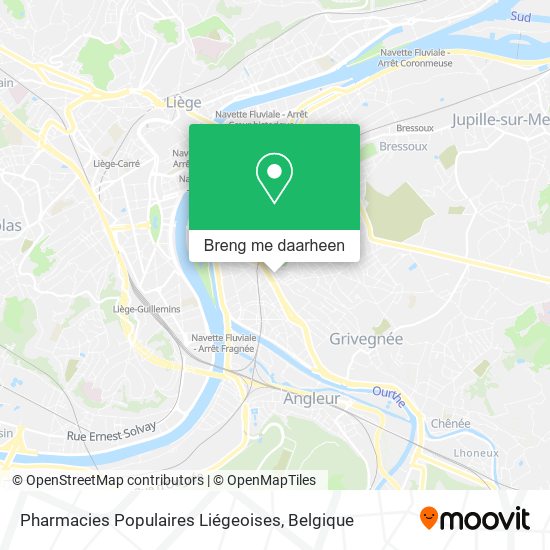 Pharmacies Populaires Liégeoises kaart