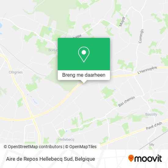 Aire de Repos Hellebecq Sud kaart