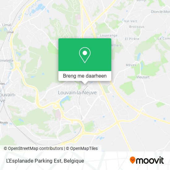 L'Esplanade Parking Est kaart