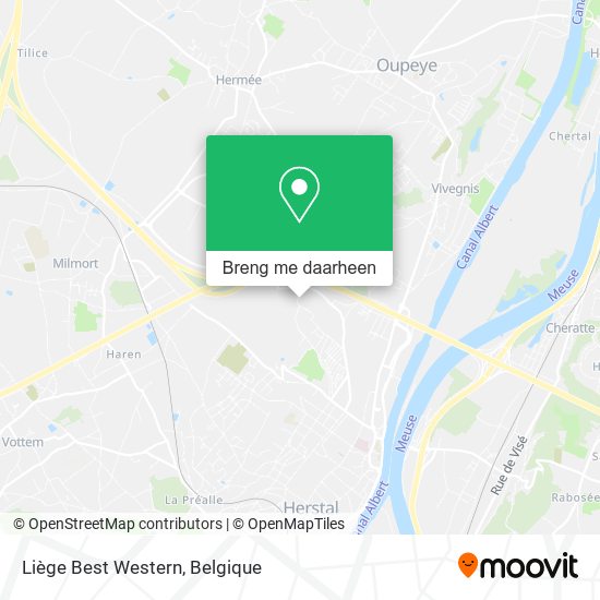 Liège Best Western kaart