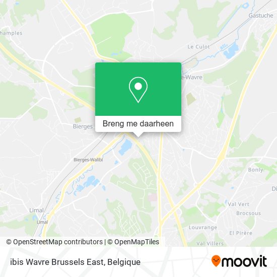 ibis Wavre Brussels East kaart