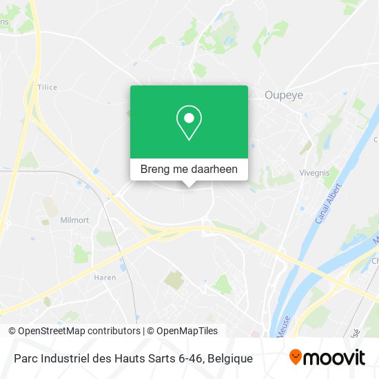 Parc Industriel des Hauts Sarts 6-46 kaart
