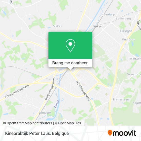 Kinepraktijk Peter Laus kaart
