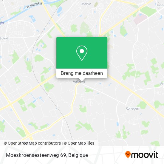 Moeskroensesteenweg 69 kaart