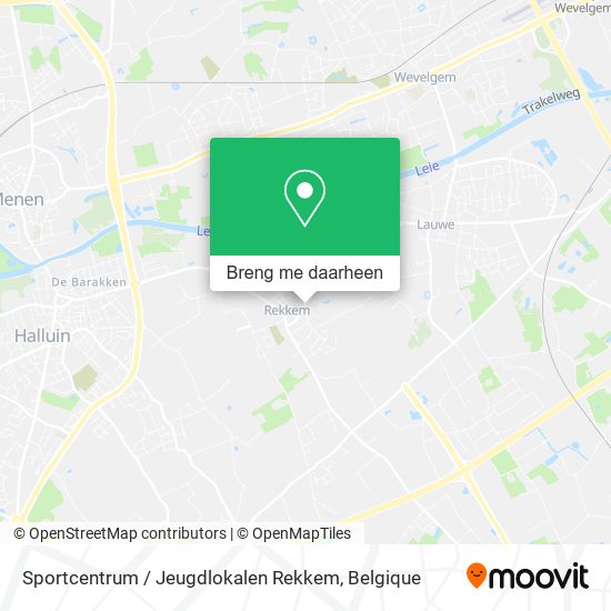 Sportcentrum / Jeugdlokalen Rekkem kaart