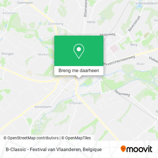 B-Classic - Festival van Vlaanderen kaart