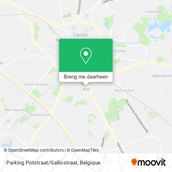 Parking Potstraat/Gallicstraat kaart