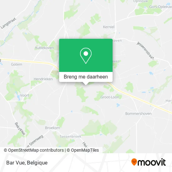 Bar Vue kaart